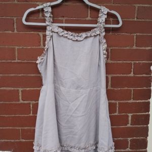 Altar'd State Pin Stripped Ruffle Dress Size M